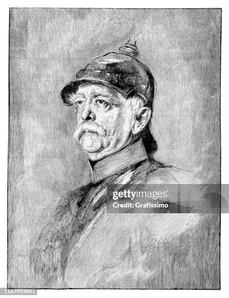 奧托訴俾斯麥第一任德意志帝國總理肖像1891年 - otto von bismarck 幅插畫檔、美工圖案、卡通及圖標