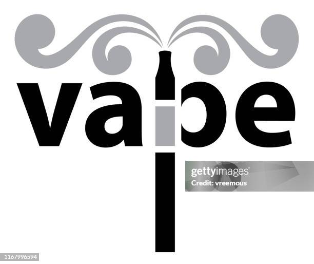 vape pen logo - electronic cigarette stock-grafiken, -clipart, -cartoons und -symbole