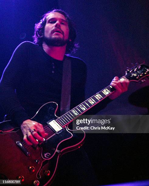 Brian Aubert of Silversun Pickups during Silversun Pickups In Concert - March 21, 2007 at The Arena at Gwinnett in Duluth, Georgia, United States.