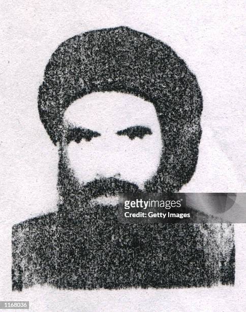 Mullah Omar, chief of the Taliban, is shown in this headshot photo. Military forces from the United States and Britain have begun attacking targets...
