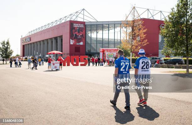 General view ahead of the Bundesliga match between the 1.FSV Mainz 05 and Hertha BSC at Opel-Arena on september 14, 2019 in Mainz, Germany.