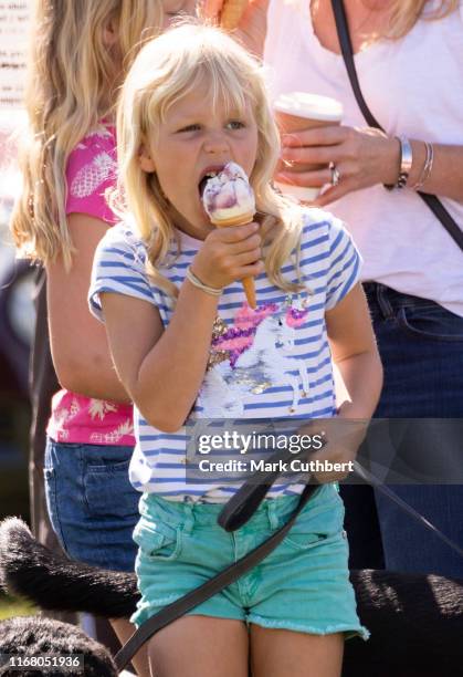 Isla Phillips at The Gatcombe Horse Trials at Gatcombe Park on September 14, 2019 in Stroud, England.