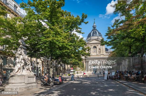 paris-sorbonne university - la sorbonne paris stock pictures, royalty-free photos & images