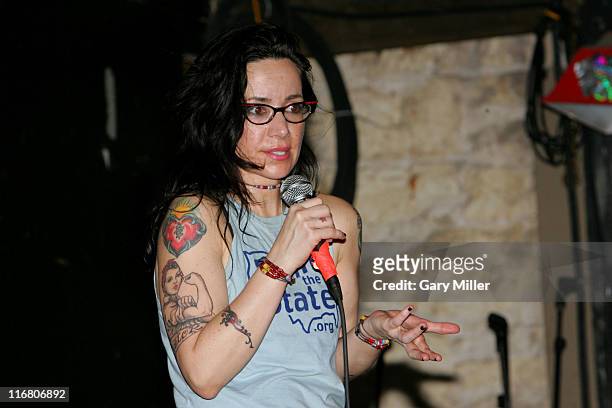 Janeane Garalfalo during Janeane Garalfalo and Patton Oswalt Perform at Emo's Club - June 10, 2007 at Emo's Club in Austin, Texas, United States.