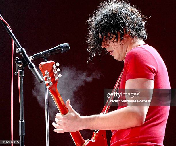 The White Stripes during O Wireless Festival 2007 - Leeds - Day 1 in Leeds, United Kingdom.