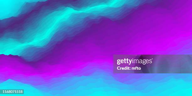 vibrant vector background - large wave stock illustrations