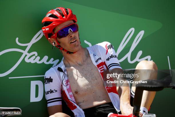 Arrival / Peter Stetina of The United States and Team Trek-Segafredo / during the 15th Larry H. Miller Tour of Utah 2019, Stage 2 a 138,2km stage...