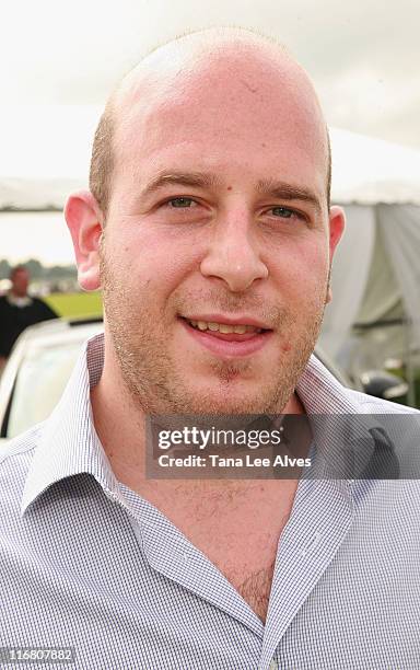 Empresario Noah Tepperberg visits the Mercedes Benz Polo Challenge at the Bridgehampton Polo Club July 28, 2007 in Water Mill, New York.