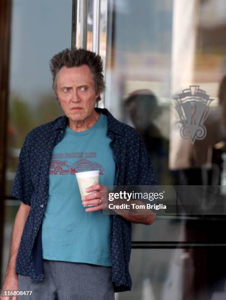 Actor Christopher Walken filming a new movie called "Five Dollars A Day" directed by Nigel Cole on October 9, 2007 in Atlantic City.