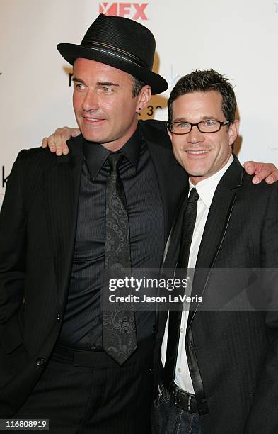 Julian McMahon and Dylan Walsh at the Season 5 Premiere of Nip/Tuck on October 20, 2007.