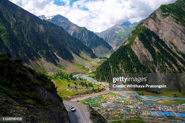 leh city and leh palace, leh - leh stock pictures, royalty-free photos & images