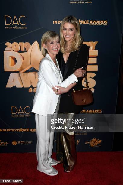 Olivia Newton-John and Delta Goodrem attend the 2019 Industry Dance Awards at Avalon Hollywood on August 14, 2019 in Los Angeles, California.
