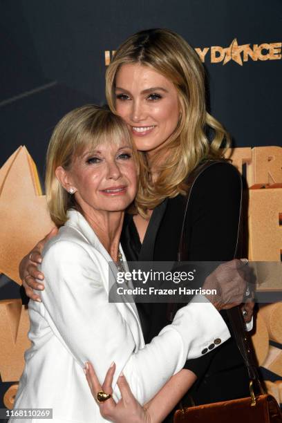 Olivia Newton-John and Delta Goodrem attend the 2019 Industry Dance Awards at Avalon Hollywood on August 14, 2019 in Los Angeles, California.