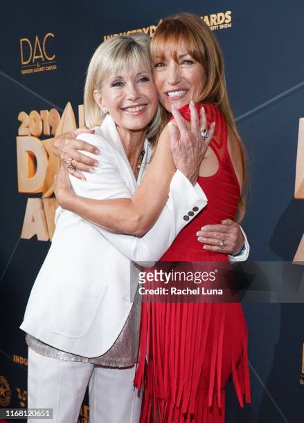Olivia Newton-John and Jane Seymour attend the 2019 Industry Dance Awards at Avalon Hollywood on August 14, 2019 in Los Angeles, California.