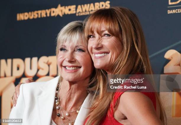 Olivia Newton-John and Jane Seymour attend the 2019 Industry Dance Awards at Avalon Hollywood on August 14, 2019 in Los Angeles, California.
