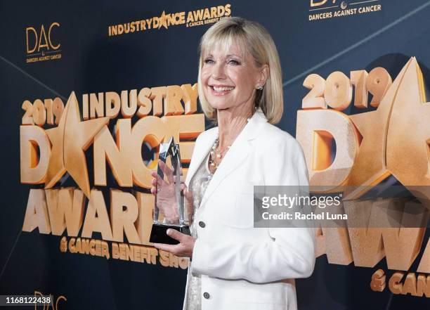 Olivia Newton-John attends the 2019 Industry Dance Awards at Avalon Hollywood on August 14, 2019 in Los Angeles, California.