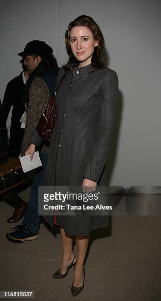 Editor Alexis Bryan attends Mercedes-Benz Fashion Week Fall 2008 Ports 1961 at Bryant Park February 4, 2008 in New York City.