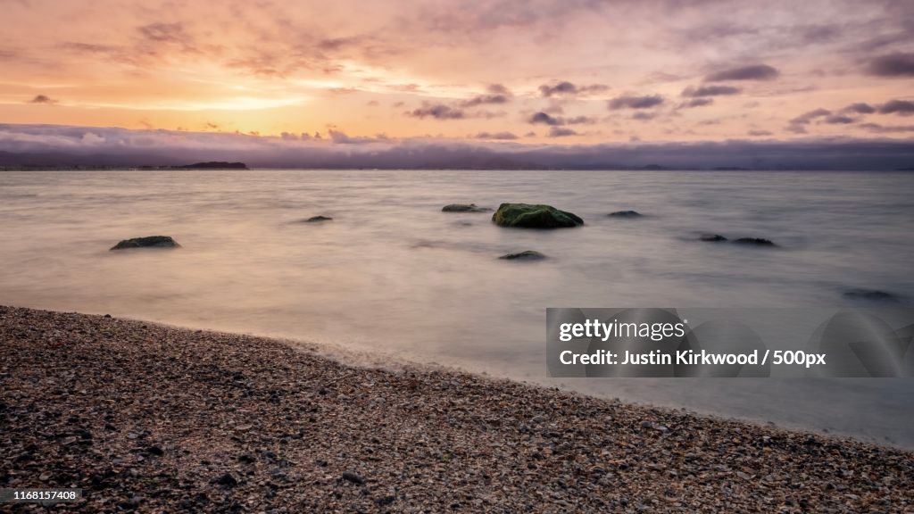 Dramatic sky above sea