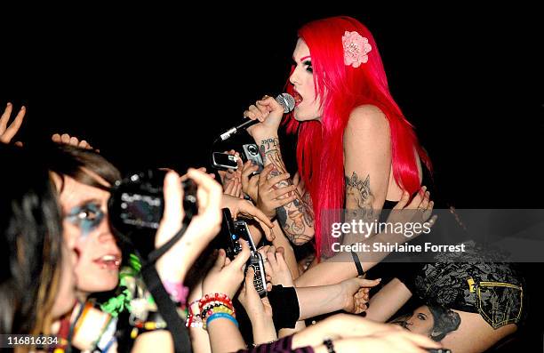 Jeffree Star performs his first-ever UK show at Academy on November 13, 2007 in Manchester, England. *EXCLUSIVE*