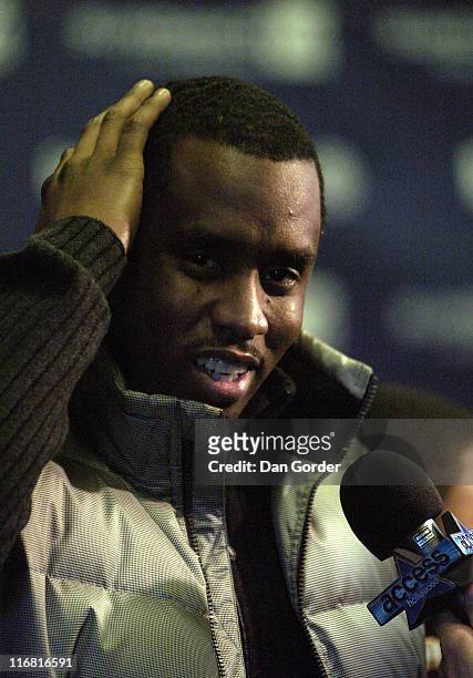 Actor-musician Sean "Diddy" Combs attends the premiere of "A Raisin In The Sun" at the Eccles Theatre during the 2008 Sundance Film Festival on...