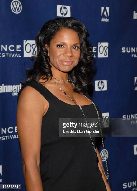 Actress Audra McDonald attends the premiere of "A Raisin In The Sun" at the Eccles Theatre during the 2008 Sundance Film Festival on January 23, 2008...