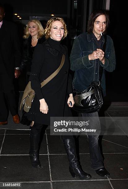 Cerys Matthews leaves the Late Late Show on February 8, 2008 in Dublin, Ireland.