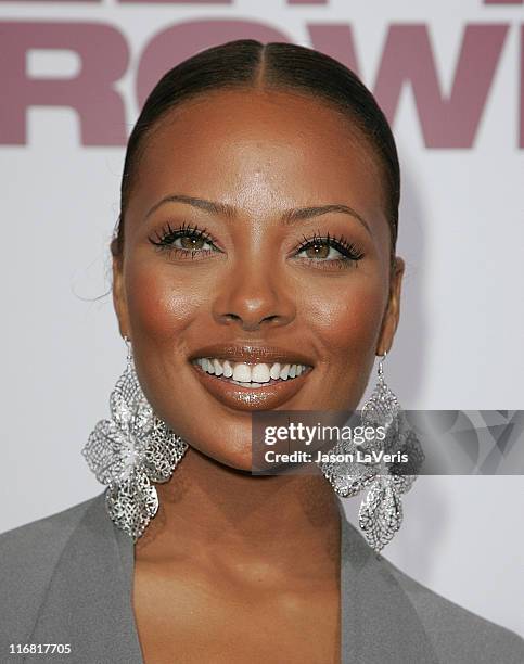 Actress-model Eva Marcille attends the World Premiere of Tyler Perry's "Meet the Browns" at the Arclight on March 13, 2008 In Hollywood, California.