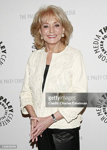 Media Personality Barbara Walters attends An Evening With The Hosts Of "The View" at The Paley Center for Media on April 9, 2008 in New York City.