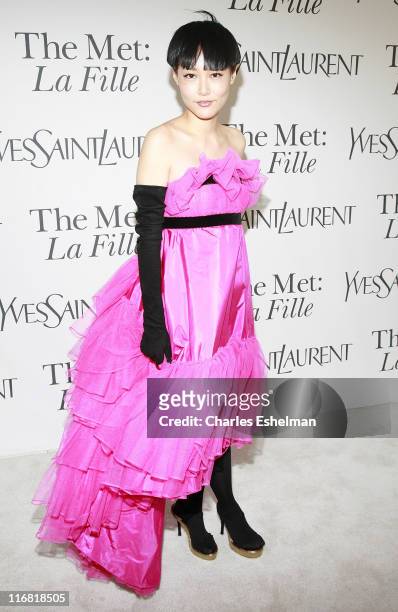 Actress Rinko Kikuchi arrives at the Metropolitan Opera "La Fille Du Regiment" opening night at The Metropolitan Opera, Lincoln Center on April 21,...