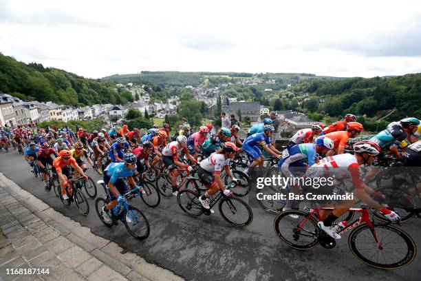 Nikolas Maes of Belgium and Team Lotto Soudal / Adrien Petit of France and Team Total Direct Energie / Roberto Ferrari of Italy and UAE Team Emirates...