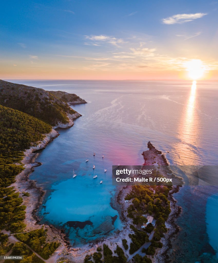 Sunrise Over Cala Agulla