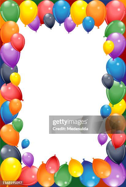 balloon invitation card vector - congratulations balloon stock illustrations