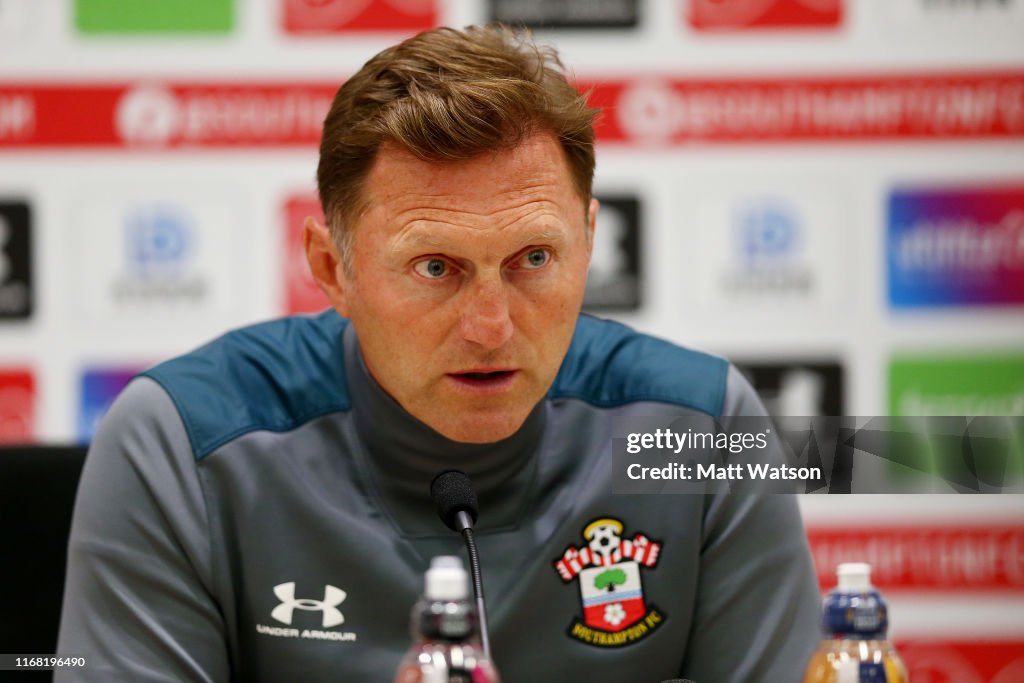 Southampton FC Training Session and Press Conference