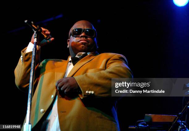 Cee-Lo of Gnarls Barkley performs tracks from their new album at 229 The Venue on June 12, 2008 in London, England.