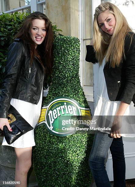 Talulah Riley and Tamsin Egerton attends the Boujis Garden Party on July 6, 2008 in London, England.