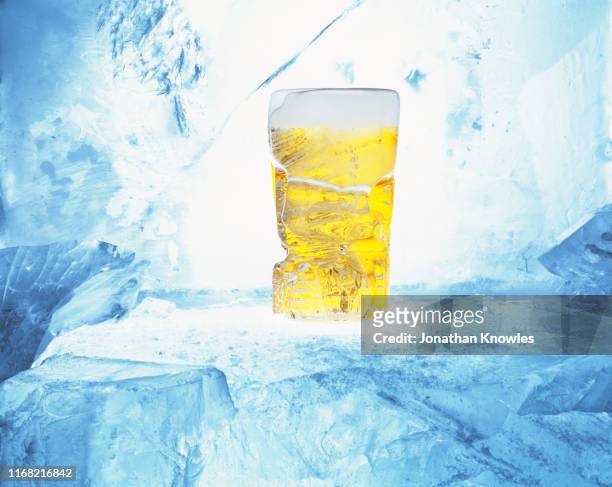 frozen pint - beverage fridge stock pictures, royalty-free photos & images