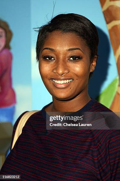 Actress / model Toccara Jones attends Baskin Robbins' "Wrapped with a Bow" Charity Event at Giggles 'n Hugs on December 5, 2008 in Los Angeles,...