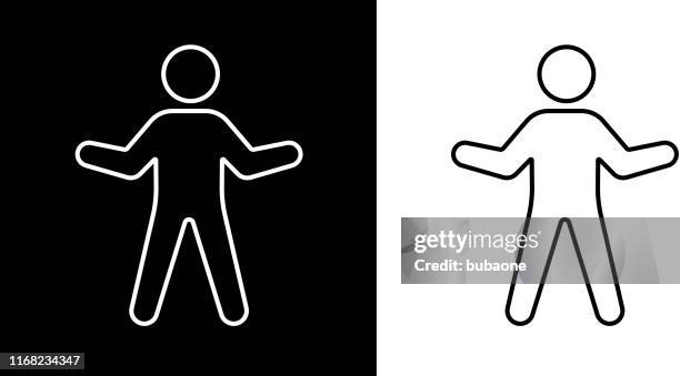 icon of a man stretching - stretching legs stock illustrations