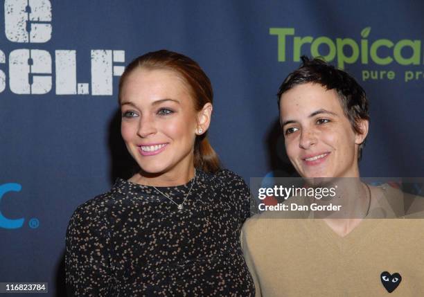 Lindsay Lohan and Samantha Ronson attend "A New Birth of Citizenship" inaugural event presented by Declare Yourself at Renaissance Washington, Grand...