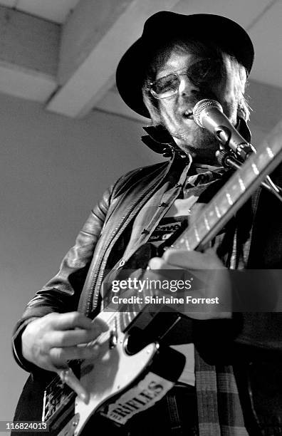 Luke Crowther of The Rifles performs at HMV on January 26, 2009 in Manchester, England.