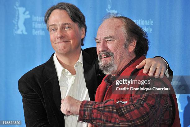 Director Mitchell Lichtenstein and Actor Rip Torn attend the "Happy Tears" photocall during the 59th Berlin International Film Festival at the Grand...