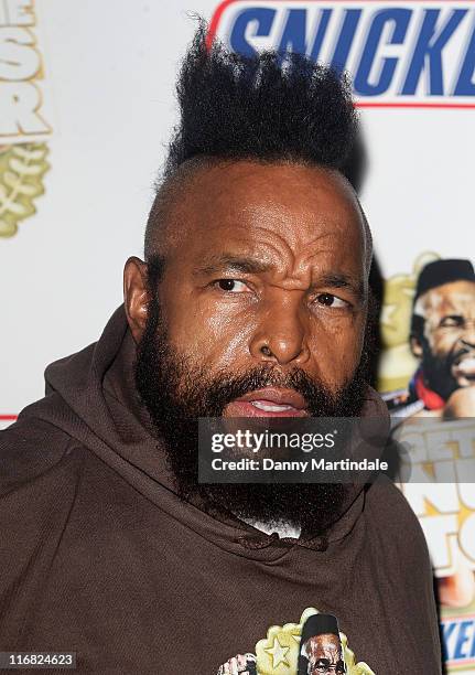 Mr. T attends the 'No Nuts! No Entry!' party at The Arches on February 26, 2009 in London, England.