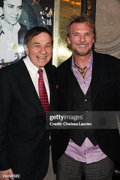 Songwriter Richard M. Sherman and singer/songwriter Kenny Loggins arrive at the special screening of "The Boys: The Sherman Brothers' Story" at the...