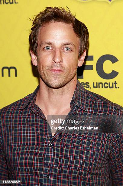 Actor Seth Meyers attends a screening of "Bollywood Hero" at the Rubin Museum of Art on August 4, 2009 in New York City.