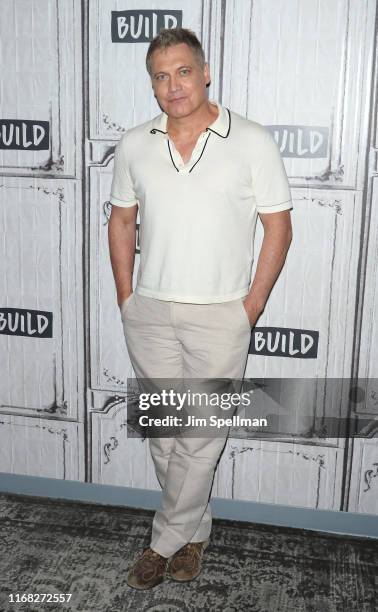 Actor Holt McCallany attends the Build Series to discuss "Mindhunter" at Build Studio on August 15, 2019 in New York City.