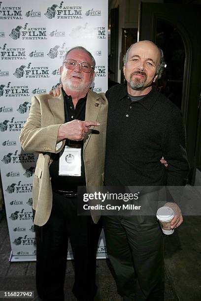 Mission control EECOM Sy Liebergot of the Apollo 13 space mission and actor Clint Howard at a special screening of Ron Howard's 1995 film "Apollo 13"...