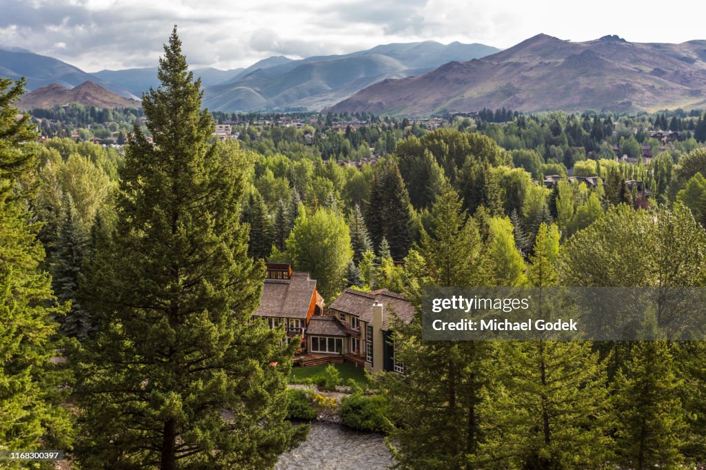 Scenic view of Sun Valley Idaho