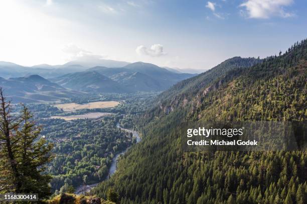 scenic view of sun valley idaho - sun valley idaho stock pictures, royalty-free photos & images