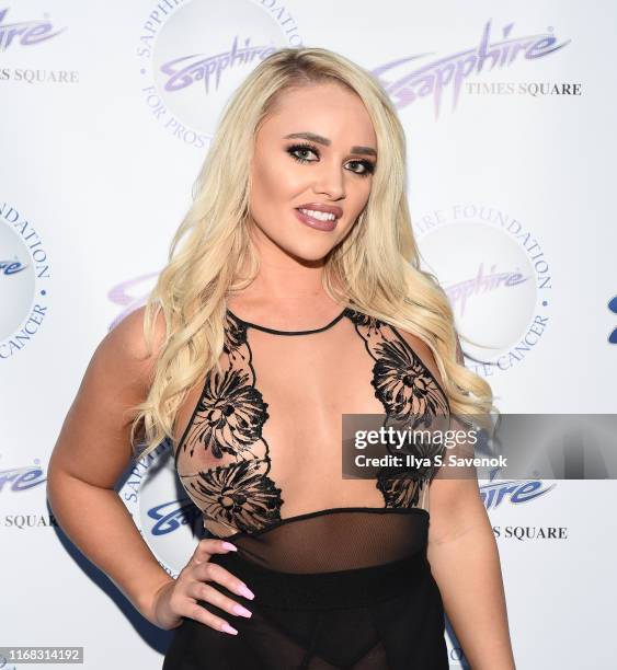 Alexis Monroe attends Sapphire Gentlemen's Club Debuts New Times Square Location on August 15, 2019 in New York City.