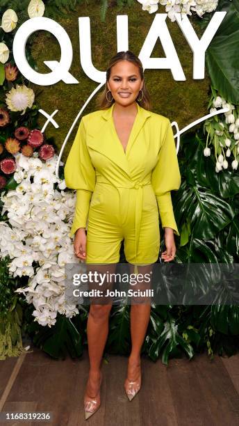 Chrissy Teigen attends the Quay x Chrissy Teigen launch event at The London West Hollywood on August 15, 2019 in West Hollywood, California.